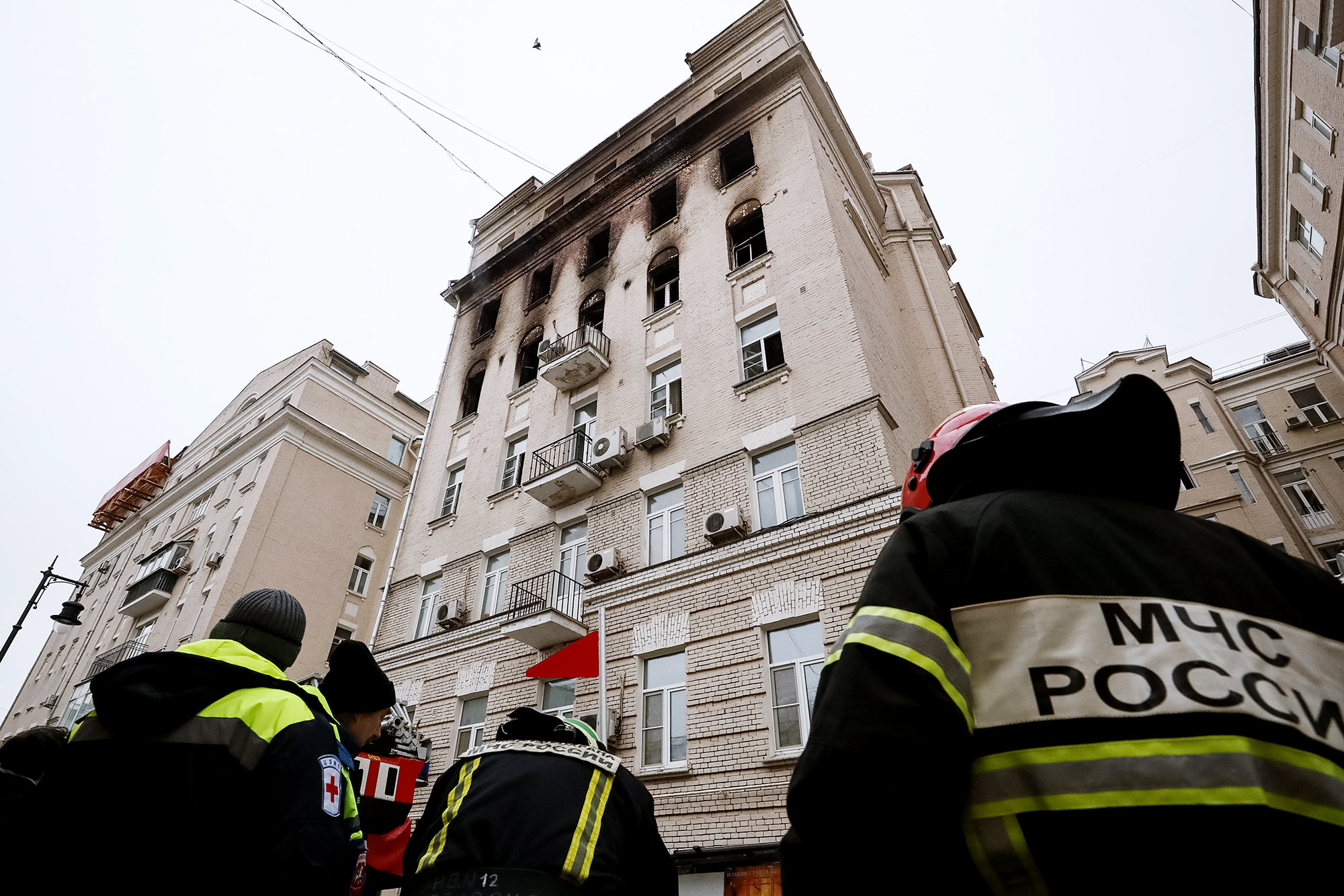 Число погибших при пожаре на Никитском бульваре в Москве увеличилось до семи