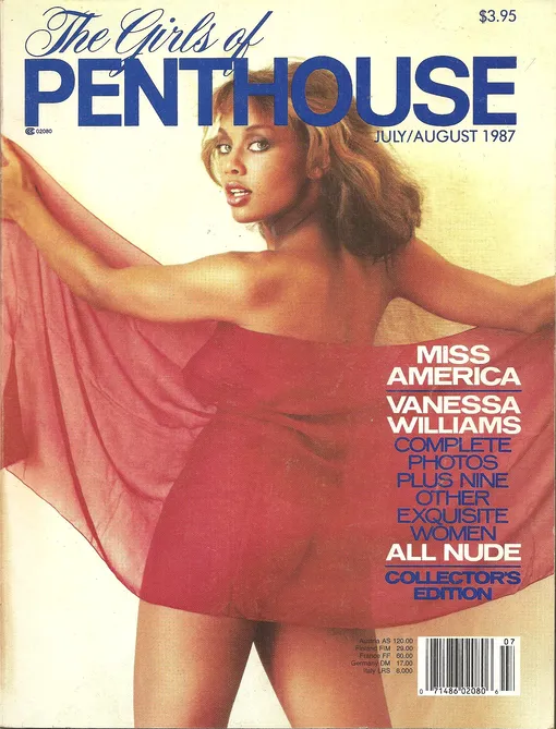 Ванесса Уильямс на обложке журнала Penthouse в 1987 году