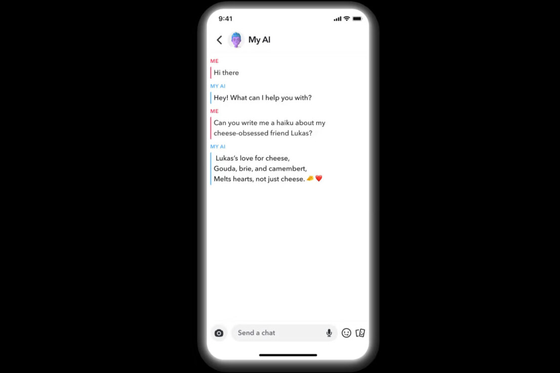 Snapchat запустил собственный чат-бот на основе ChatGPT