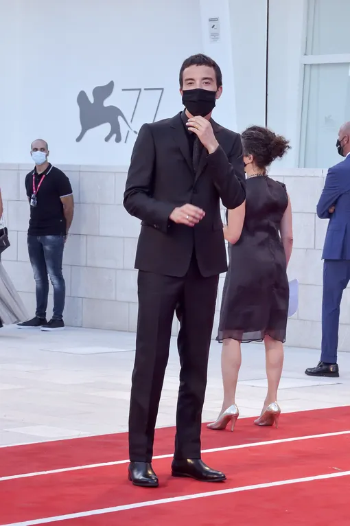 VENICE, ITALY — SEPTEMBER 02: Italian singer Diodato at 77 Venice International Film Festival Lacci red carpet and Opening Ceremony on September 02, 2020 in Venice, Italy. (Photo by )