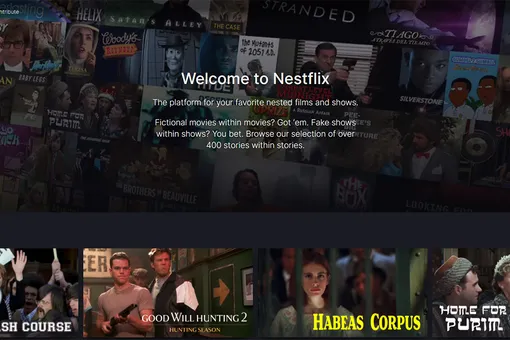 Дизайнер запустила сайт Nestflix — двойник Netflix с вымышленными фильмами и сериалами, которые смотрят герои настоящих шоу