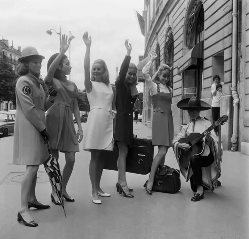 Спортсменки в форме авторства Жака Эстереля, 16 июля 1968 года