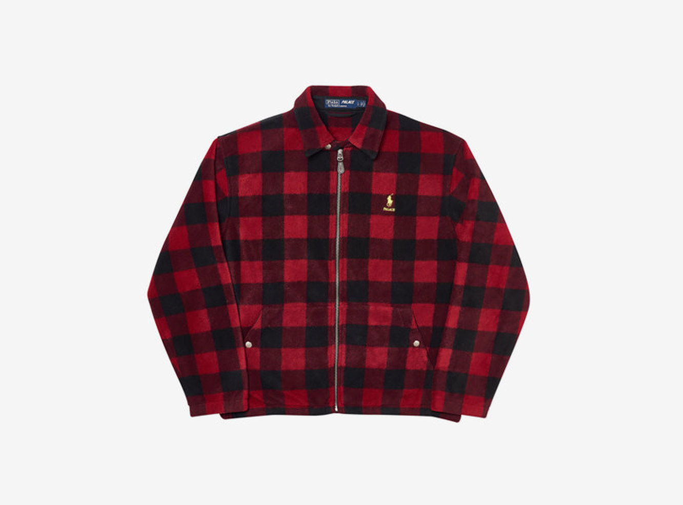 palace ralph lauren polar fleece harrington glen plaid