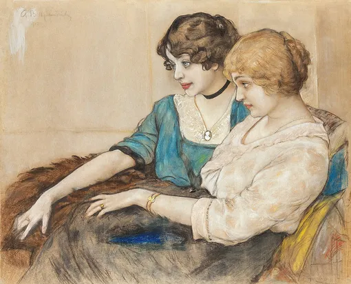 Александр Вахрамеев, «Подруги. Тата и Валя», 1915