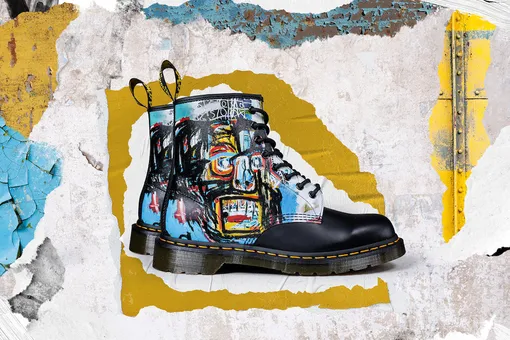 Dr. Martens выпустили новые ботинки с работами Жан-Мишеля Баския