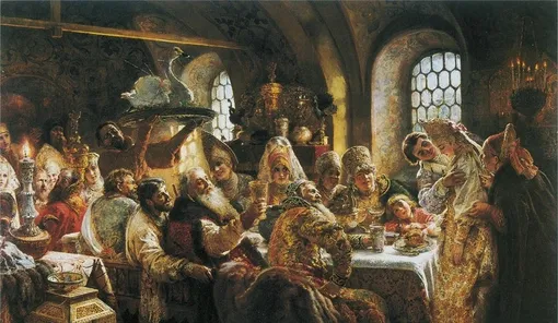 «Боярский свадебный пир», Константин Маковский, 1883