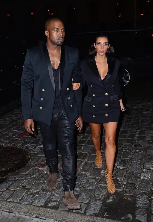 Celebrity Sightings In New York City — November 06, 2014NEW YORK, NY — NOVEMBER 06: Kanye West and Kim Kardashian arrive to Soho House New York on November 6, 2014 in New York City. (Photo by James Devaney/GC Images/Getty Images