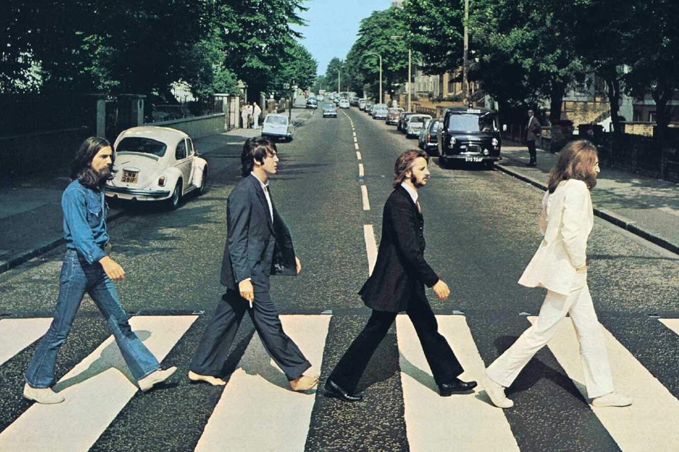 Beatles фото на пешеходном переходе