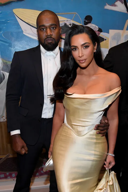 LOS ANGELES, CALIFORNIA — DECEMBER 14: (L-R) Kanye West and Kim Kardashian West attend Sean Combs 50th Birthday Bash presented by Ciroc Vodka on December 14, 2019 in Los Angeles, California. (Photo by Kevin Mazur/Getty Images for Sean Combs)