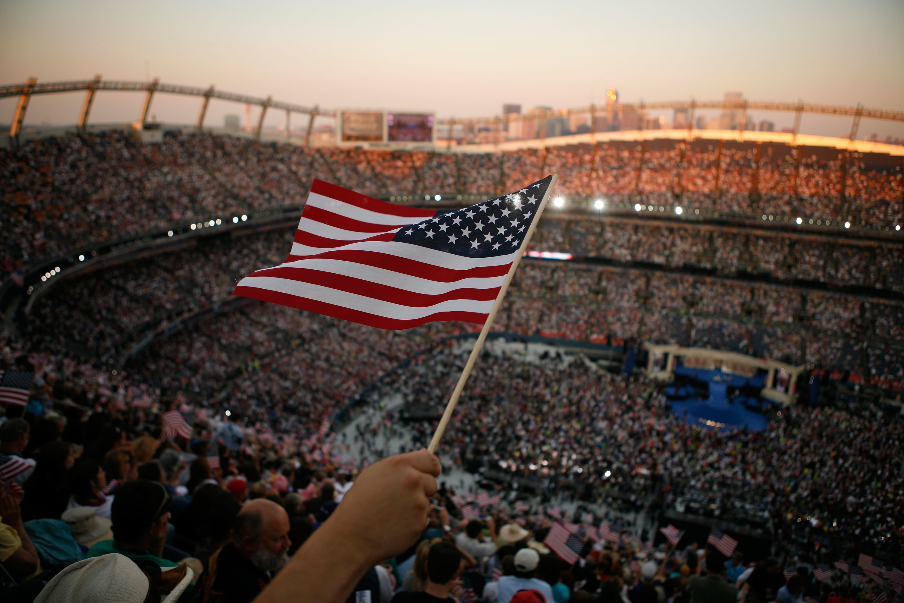 Political views. Democratic National Convention 2008 Obama.